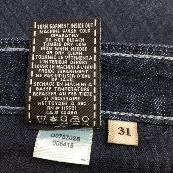 7 For All Mankind Womens 31 Bootcut Jeans Dark Wash Denim Cotton/Spandex Blend - Picture 12 of 12